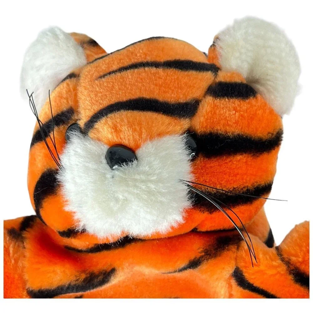 4 Hand Puppet Plush Pig Tiger Elephant Crocodile 8”‎ Toy Stuffed Animal Set Lot